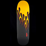 Powell Peralta Hot Rod Flames Skateboard Deck Yellow - 9.375 x 33.875