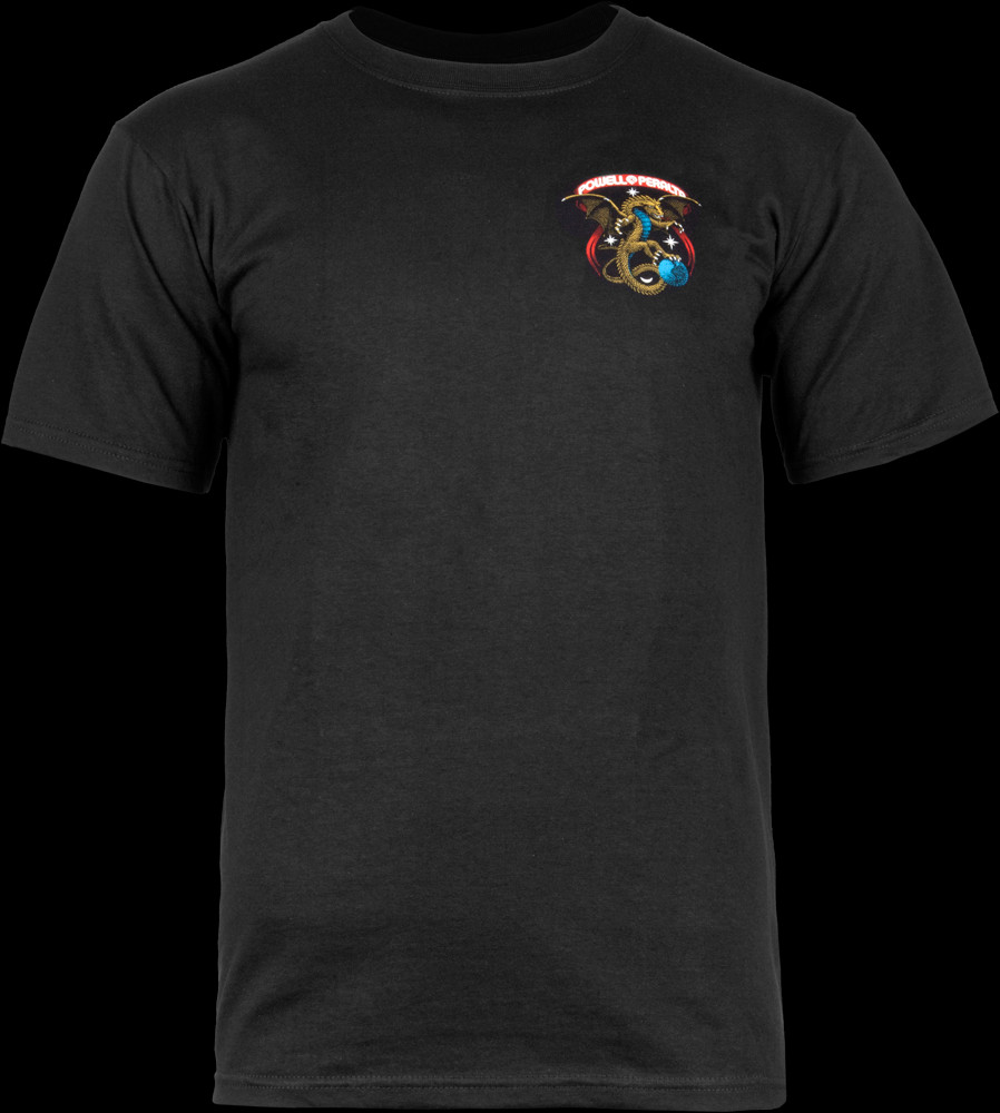 Powell Peralta Galactic Dragon T-shirt - Black Photo #1 - Photo Gallery ...