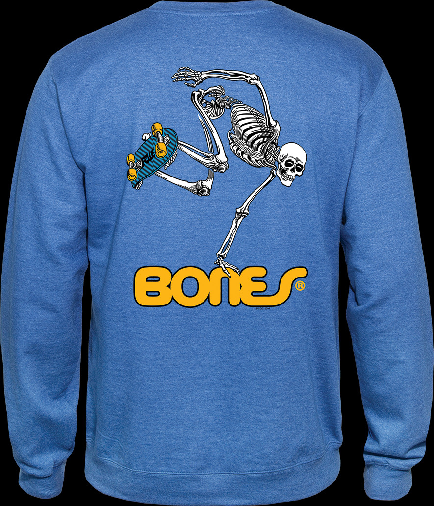 Powell Peralta Skateboard Skeleton Midweight Crewneck Sweatshirt