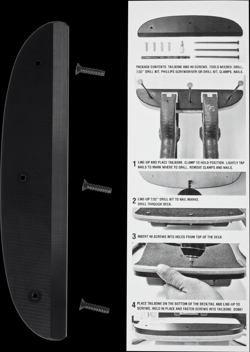 Powell Peralta Tail Bone - Carril Para Monopatín, Unisex Adulto, Color Negro/Multicolor