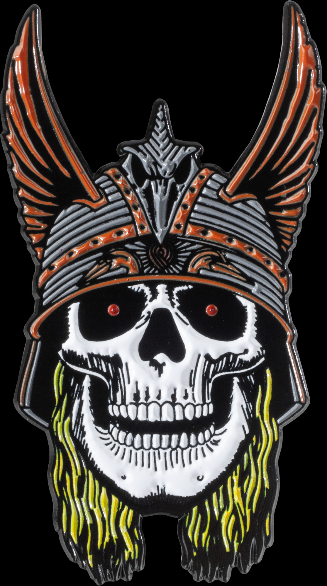 Andy Anderson メタルサインプレート　モダンヴィンテージステッカー付 Powell Peralta Andy Anderson Skull Lapel Pin - Powell-Peralta®
