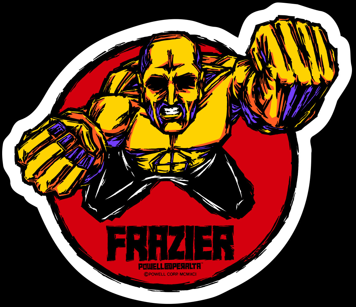 Powell Peralta Mike Frazier Yellow Man Single Sticker - Powell