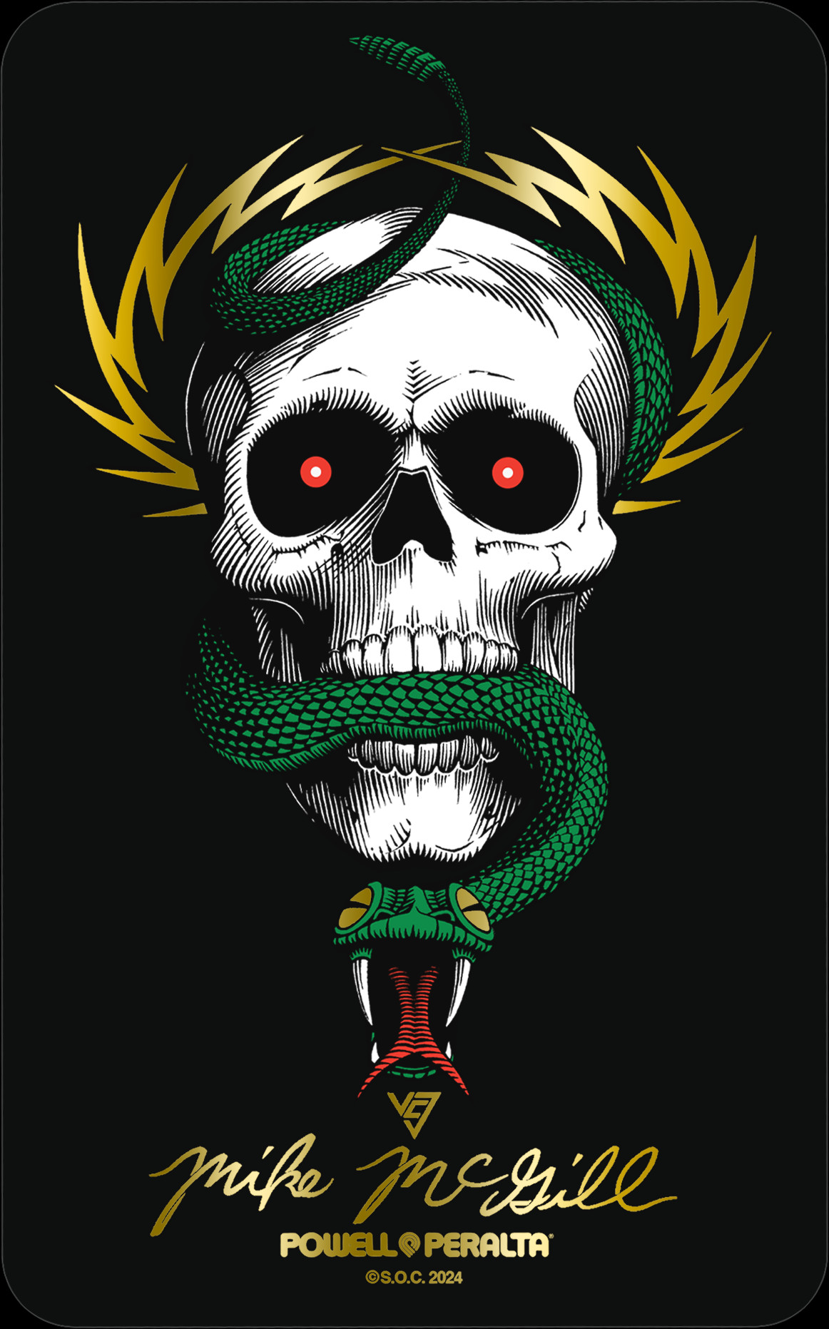 レア PowellPeralta mcgill sticker Powell Peralta Mike McGill McTwist 40th Ann. Sticker Single