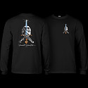 Powell Peralta Skull and Sword L/S T-shirt Black