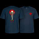 Powell Peralta Tucking Skeleton T-shirt Navy