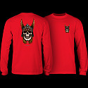 Powell Peralta Andy Anderson Skull L/S Shirt - Red