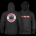 Powell Peralta Supreme Hooded Sweatshirt Mid Weight Charcoal Heather