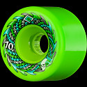 Powell Peralta Soft Slide Offset Skateboard Wheels 70mm 4pk Green Wheels