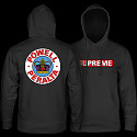 Powell Peralta Supreme Hooded Sweatshirt Mid Weight Black