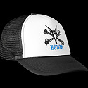 Powell Peralta Vato Rat Bones Trucker Cap - White/Black