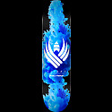 Powell Peralta Color Burst Blue Flight® Skateboar Deck - Shape 248 K20 - 8.25 x 31.95