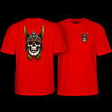 Powell Peralta Andy Anderson Skull T-Shirt - Red