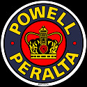 Powell Peralta Supreme 2 inch Sticker single