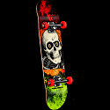 Powell Peralta Ripper Storm Complete Skateboard Red/Lime - 8 x 32.125