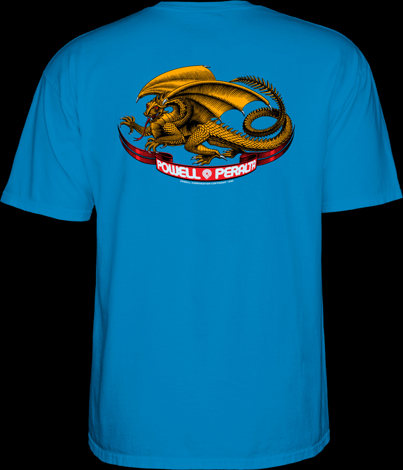 Powell Peralta Oval Dragon Youth T-Shirt Sapphire Blue Photo #3 - Photo ...