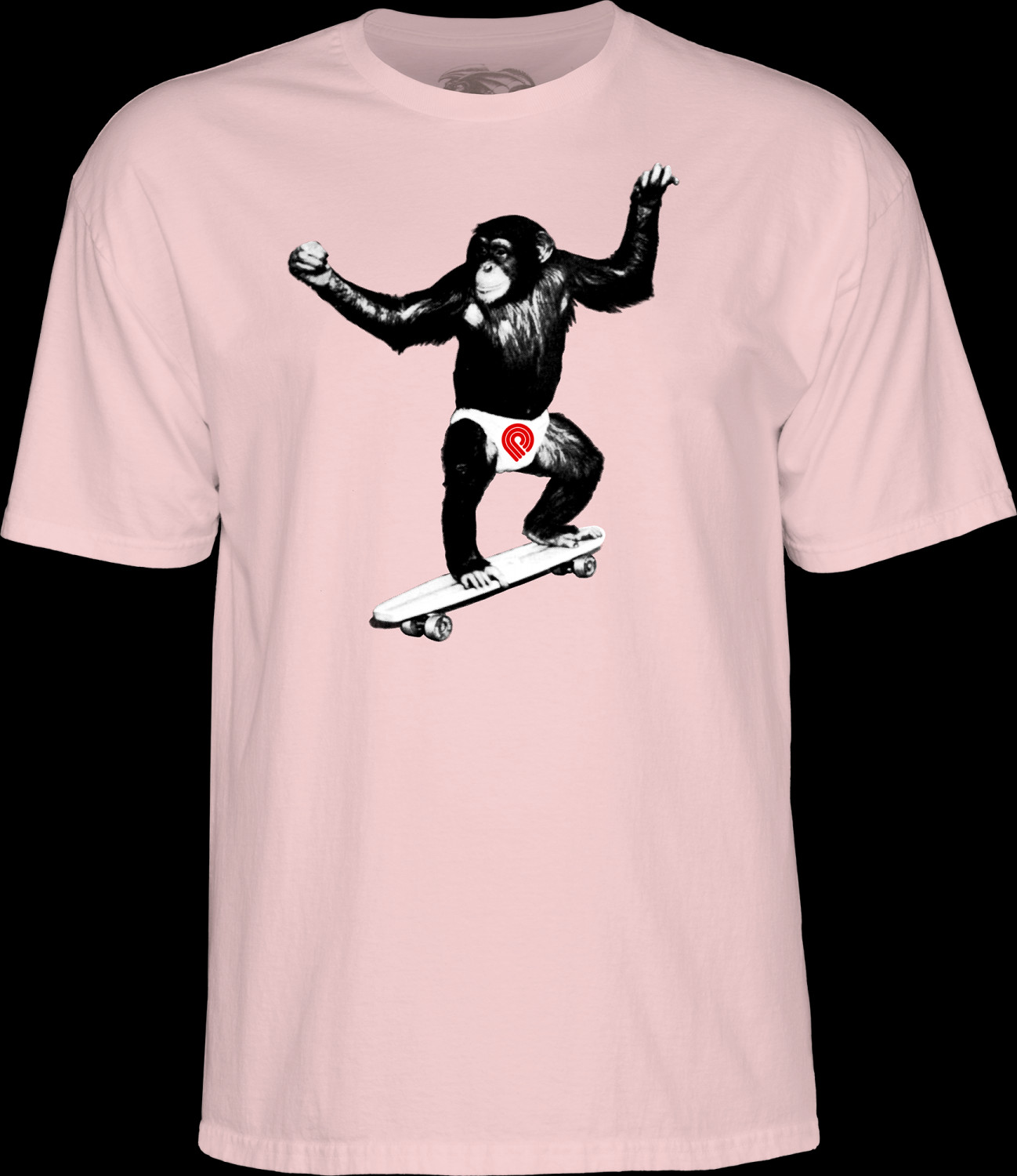 Powell Peralta Skate Chimp T-Shirt Light Pink Photo #1 - Photo Gallery ...