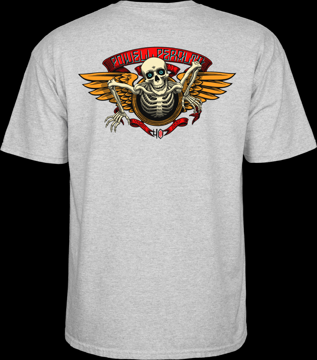 Powell Peralta 40th Anniversary Winged Ripper T-shirt Gray Photo #3 ...