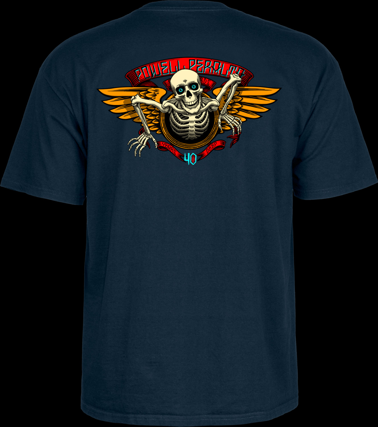 Powell Peralta 40th Anniversary Winged Ripper T-shirt Navy Photo #1 ...