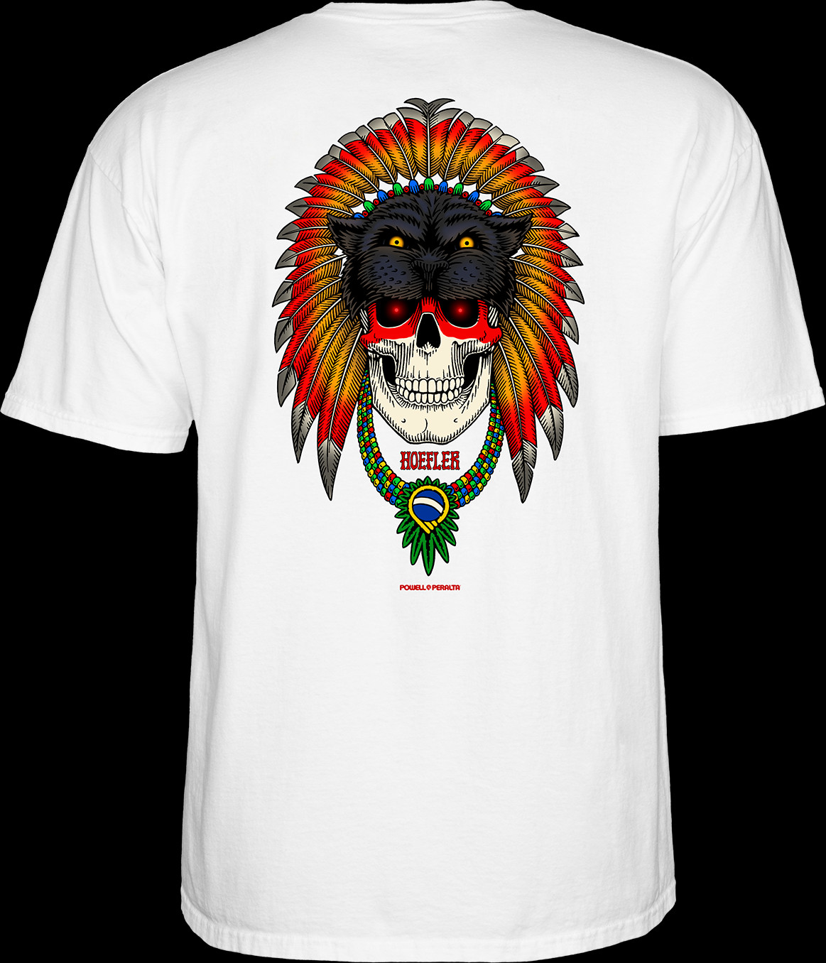 Powell Peralta Kelvin Hoefler Skull T-Shirt White Photo #1 - Photo ...