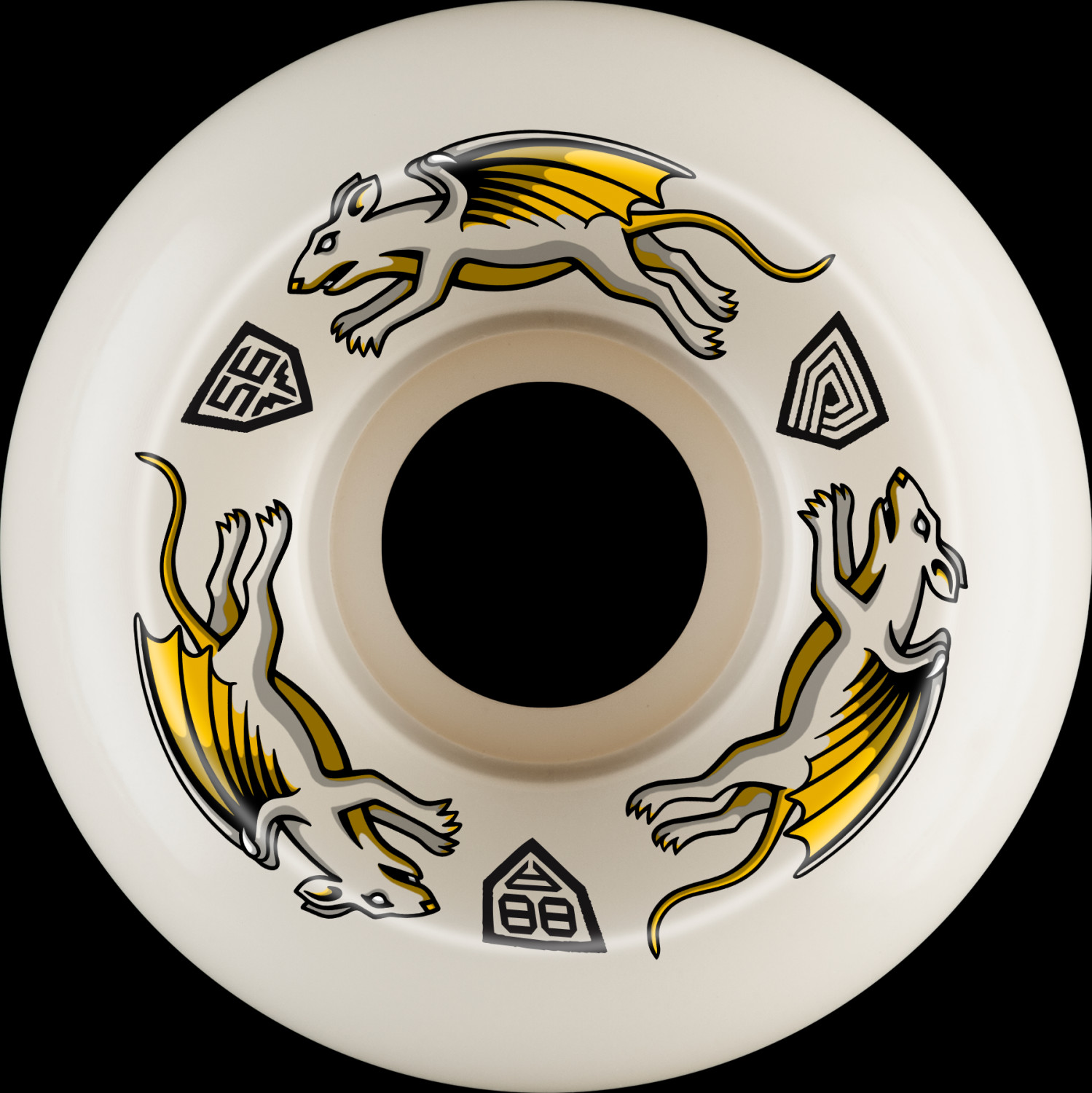 Powell peralta dragon formula nano rats skateboard wheels 56mm x 36mm