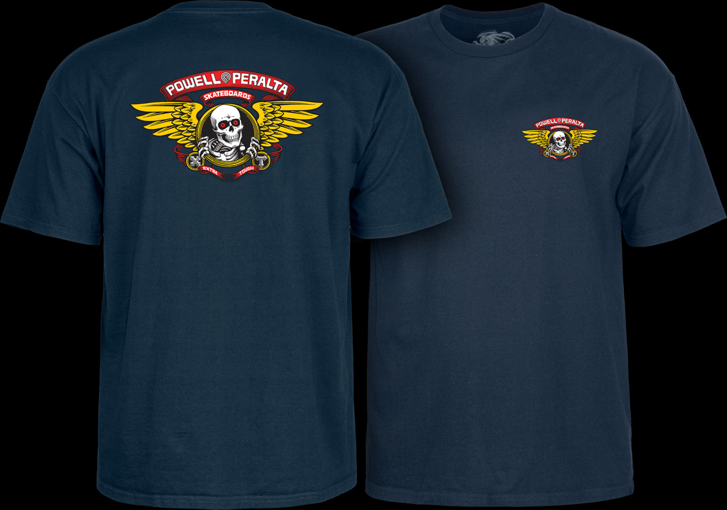 T-shirt Powell Peralta Winged Ripper - Marine - Manches Courtes - Neuf Avec étiquettes