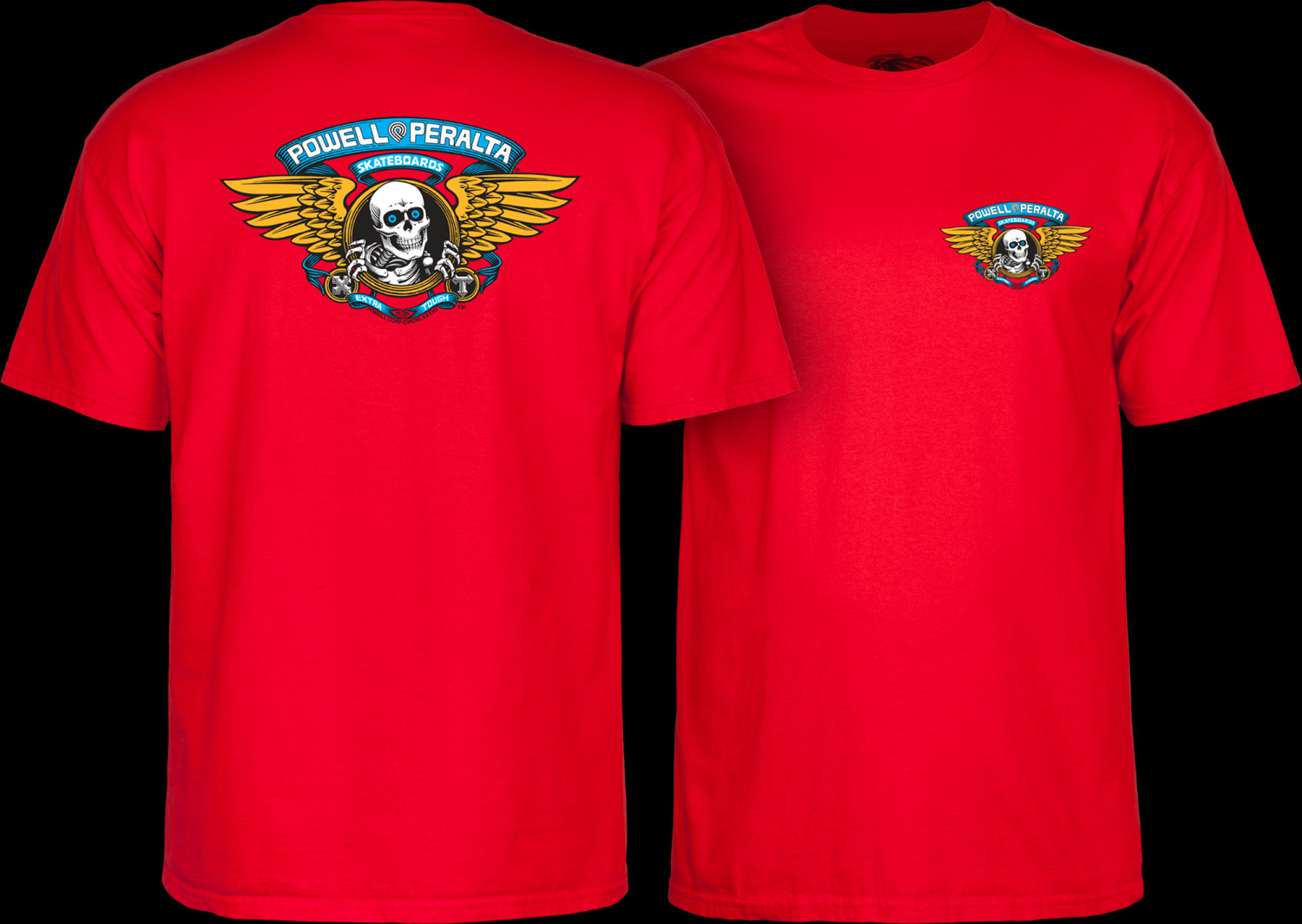 T-shirt Powell Peralta Winged Ripper - Marine, Manches Courtes, Coton, Neuf Avec étiquettes