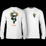 Powell Peralta Skull & Snake L/S Shirt White