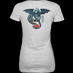 Powell Peralta Woman's T-Shirt Dragon Skull Grey
