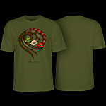 Powell Peralta Snakes T-shirt Military Green