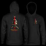 Powell Peralta Skull & Sword Midweight Hooded Sweatshirt - Black