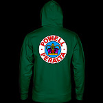 Powell Peralta Supreme Hooded Sweatshirt Mid Weight Forest Green
