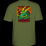 Powell Peralta Steve Caballero Street Dragon T- Shirt Military Green