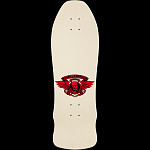 Powell Peralta Skull and Sword GeeGah Skateboard Deck White - 9.75 x 30
