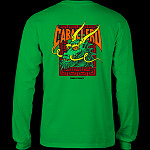 Powell Peralta Caballero Sreet Dragon L/S Shirt Kelly Green