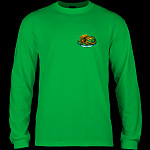 Powell Peralta Oval Dragon YOUTH L/S - Kelly Green