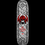 Powell Peralta Per Welinder Nordic Skull Freestyle Reissue Skateboard Deck Pearl White - 7.25 x 27