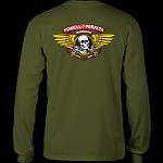 Powell Peralta Winged Ripper L/S T-shirt - Military Green