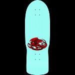 Powell Peralta Steadham Skull & Spade Skateboard Deck Purp/Aqua Reissue - 10 x 30.125