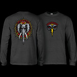 Powell Peralta Vallely Elephant L/S Shirt Charcoal