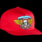 Powell Peralta Winged Ripper Snap Back Cap Red