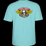 Powell Peralta Winged Ripper T-Shirt Teal Ice