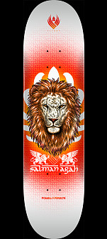 Powell Peralta Pro Salman Agah Lion 4 Flight® Skateboard Deck - 245 K21 8.75 x 32.95