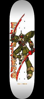 Powell Peralta Steve Caballero Gundam Skateboard Deck White / Gold Foil - Shape 243 - K20 8.25 X 31.95