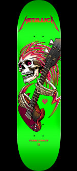 Powell Peralta Metallica Collab FLIGHT® Skateboard Deck Lime Green - 9 x 32.95