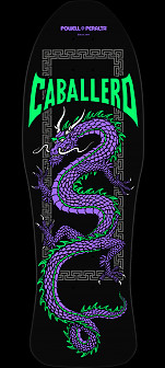 Powell Peralta Steve Caballero Chinese Dragon Reissue Skateboard Deck Black/Purple - 10 x 30