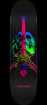 Powell Peralta Skull & Sword Skateboard Deck Green Fade - Shape 243 - 8.25 x 31.95