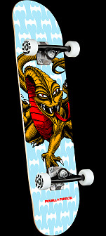 Powell Peralta Cab Dragon One Off Light Blue Birch Complete Skateboard  - 7.75 x 31.08