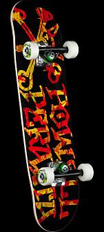Powell Peralta Vato Rat Leaves Birch Black Complete Skateboard - 7.5 x 28.65
