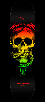 Powell Peralta McGill Skull & Snake Skateboard Deck Rasta Fade- Shape 247 - 8 x 31.45