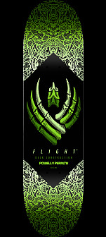 Powell Peralta Bones FLIGHT® Skateboard Deck Green - 8 x 31.45